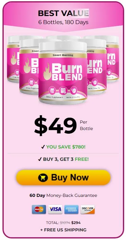 BurnBlend 6 Bottle Price